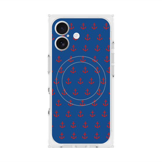 Premium Square Case with MagSafe［ Anchor - Red ］