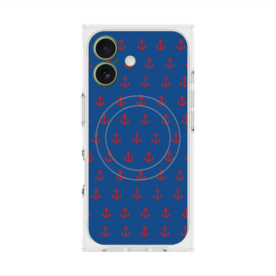 Premium Square Case with MagSafe［ Anchor - Red ］