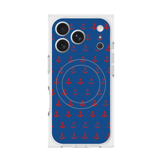 Premium Square Case with MagSafe［ Anchor - Red ］