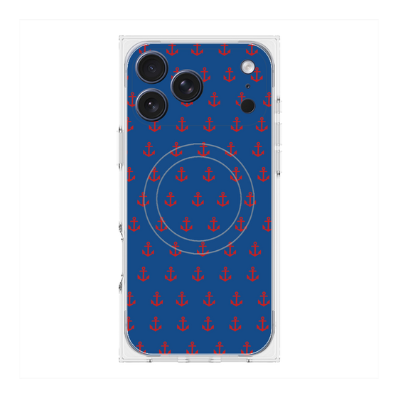 Premium Square Case with MagSafe［ Anchor - Red ］