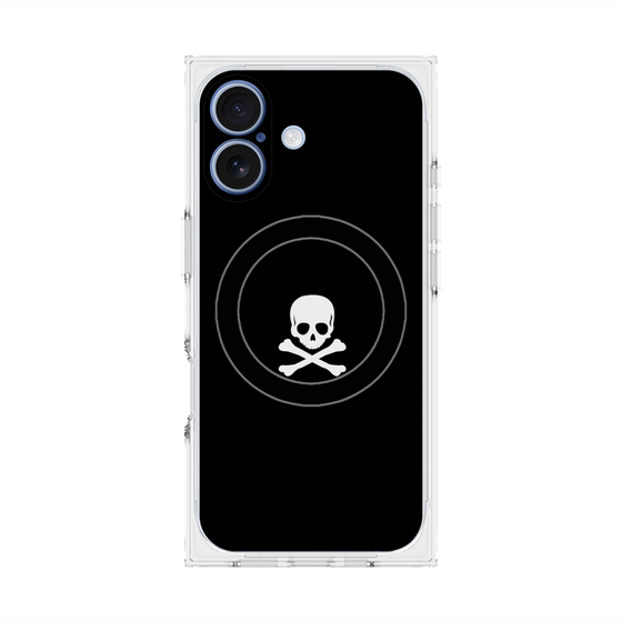 Premium Square Case with MagSafe［ Skull - Black ］