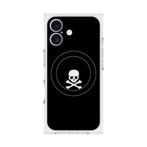 Premium Square Case with MagSafe［ Skull - Black ］