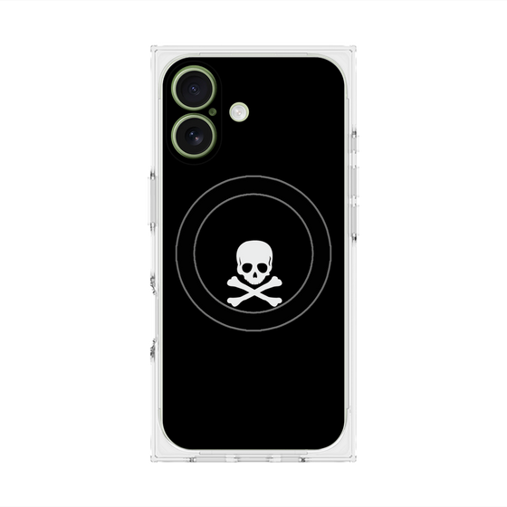 Premium Square Case with MagSafe［ Skull - Black ］