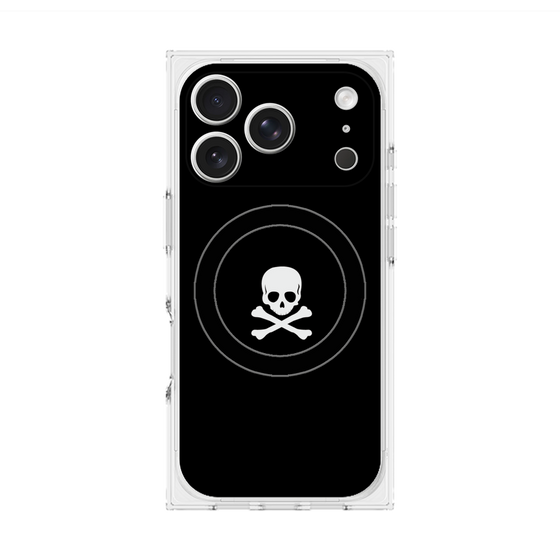 Premium Square Case with MagSafe［ Skull - Black ］