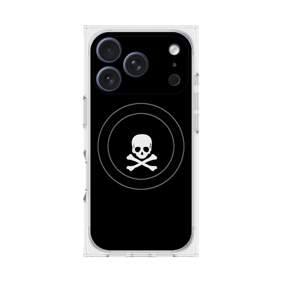 Premium Square Case with MagSafe［ Skull - Black ］