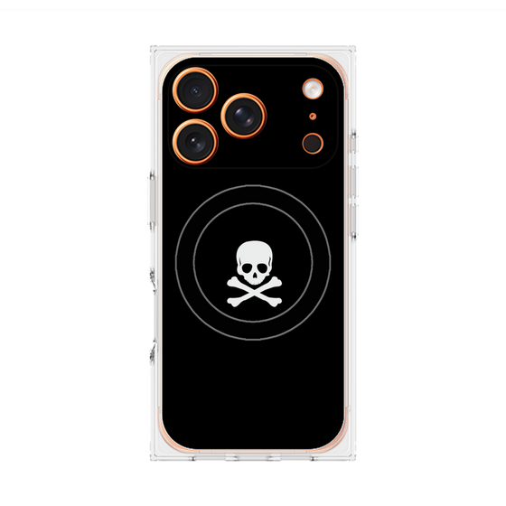 Premium Square Case with MagSafe［ Skull - Black ］