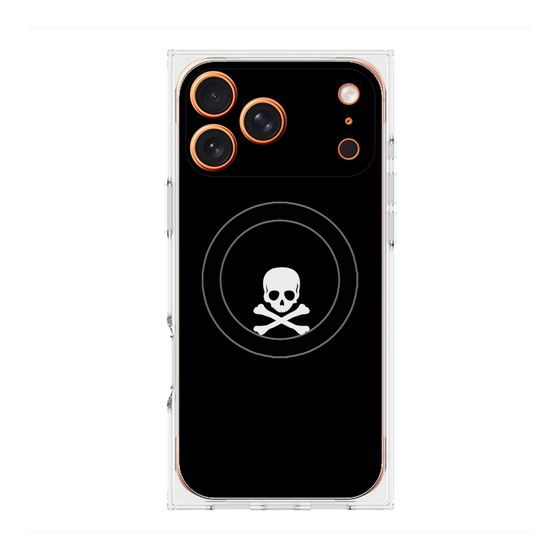 Premium Square Case with MagSafe［ Skull - Black ］