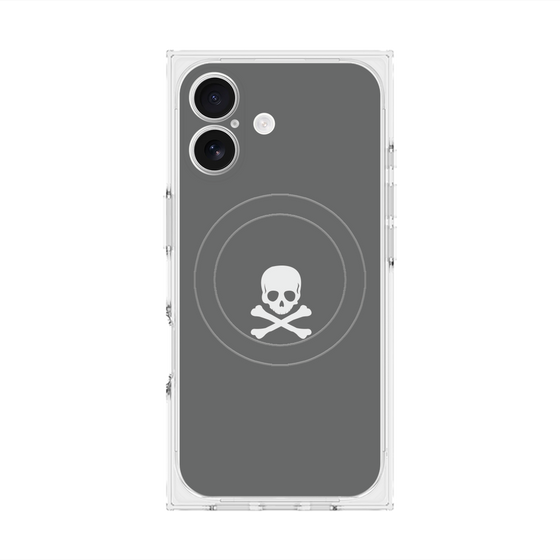 Premium Square Case with MagSafe［ Skull - Gray ］