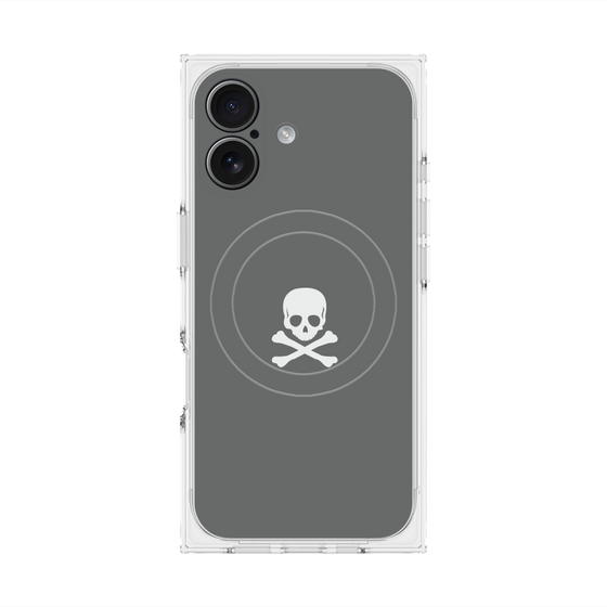 Premium Square Case with MagSafe［ Skull - Gray ］