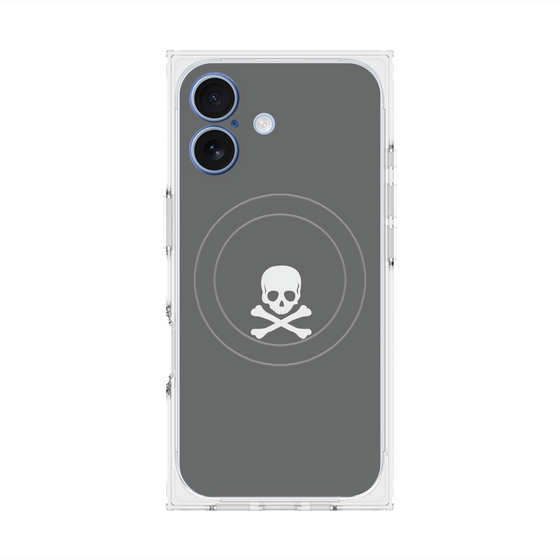 Premium Square Case with MagSafe［ Skull - Gray ］