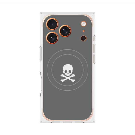 Premium Square Case with MagSafe［ Skull - Gray ］