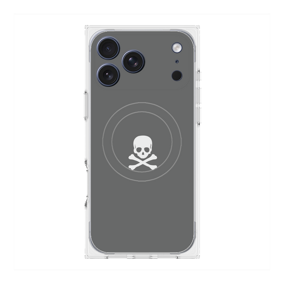 Premium Square Case with MagSafe［ Skull - Gray ］