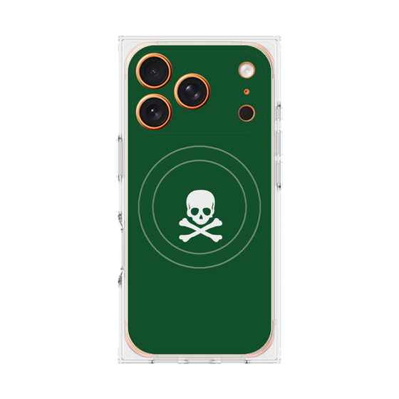 Premium Square Case with MagSafe［ Skull - Green ］