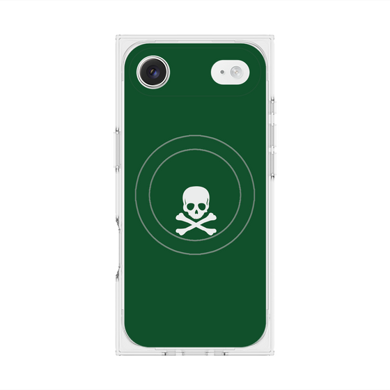 Premium Square Case with MagSafe［ Skull - Green ］