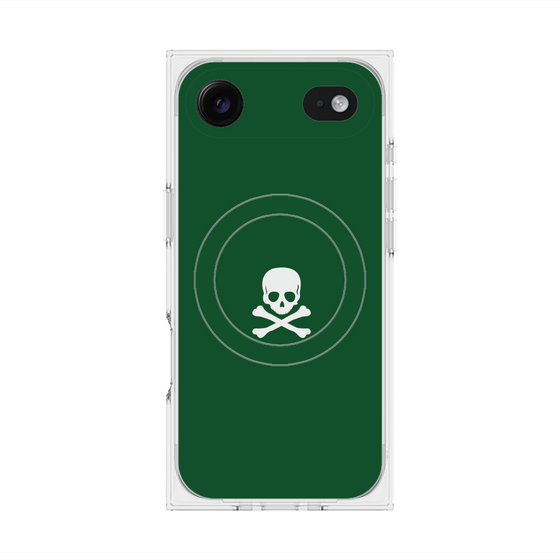 Premium Square Case with MagSafe［ Skull - Green ］