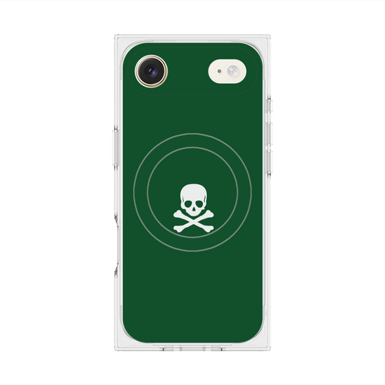Premium Square Case with MagSafe［ Skull - Green ］