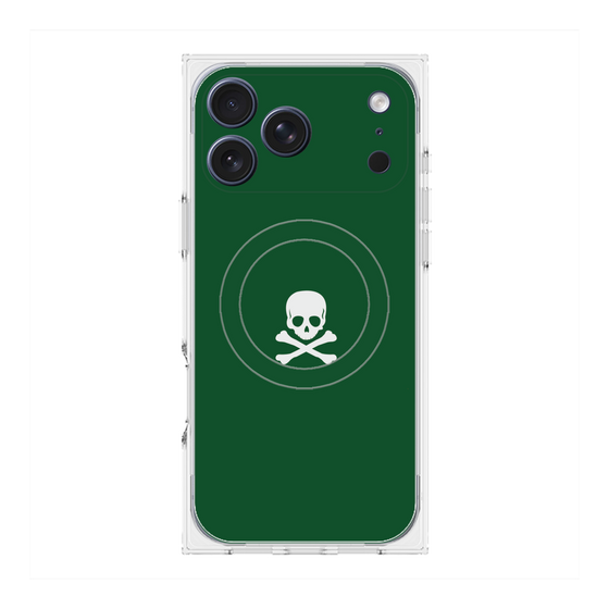 Premium Square Case with MagSafe［ Skull - Green ］