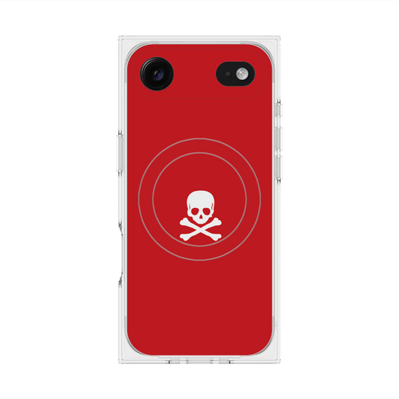 Premium Square Case with MagSafe［ Skull - Red ］