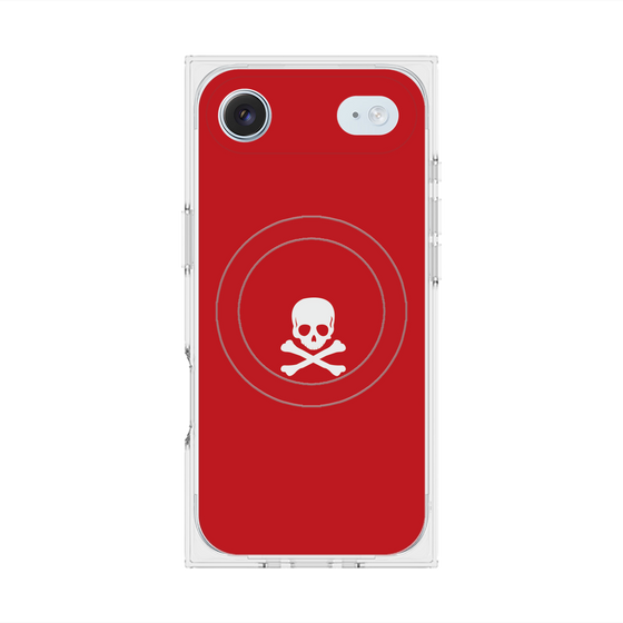 Premium Square Case with MagSafe［ Skull - Red ］