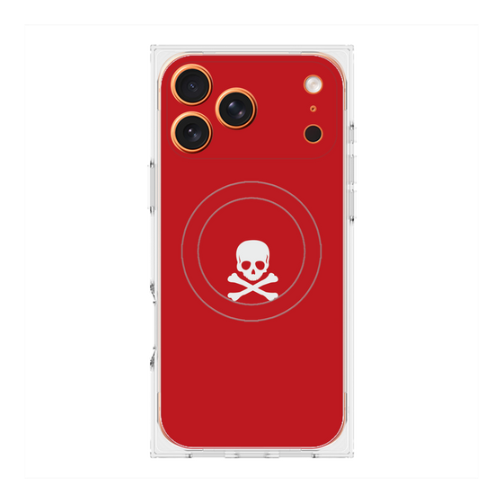 Premium Square Case with MagSafe［ Skull - Red ］