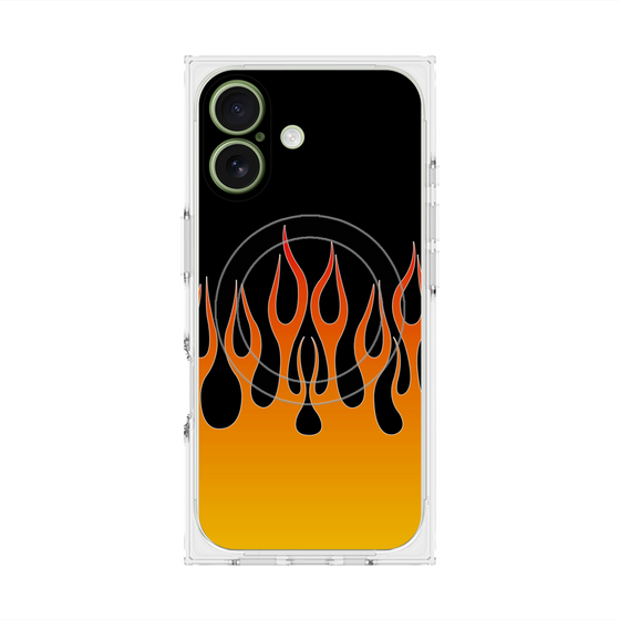 Premium Square Case with MagSafe［ Flame - Orange ］