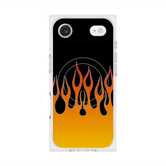 Premium Square Case with MagSafe［ Flame - Orange ］