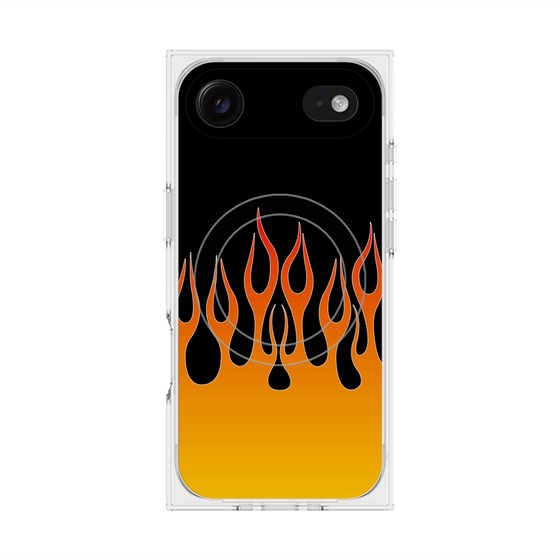 Premium Square Case with MagSafe［ Flame - Orange ］