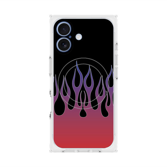 Premium Square Case with MagSafe［ Flame - Red ］