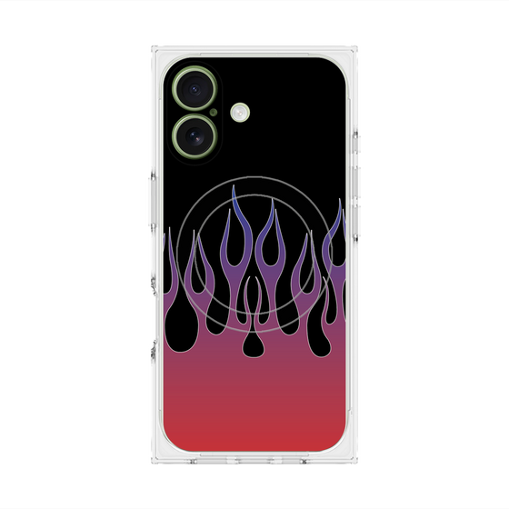 Premium Square Case with MagSafe［ Flame - Red ］