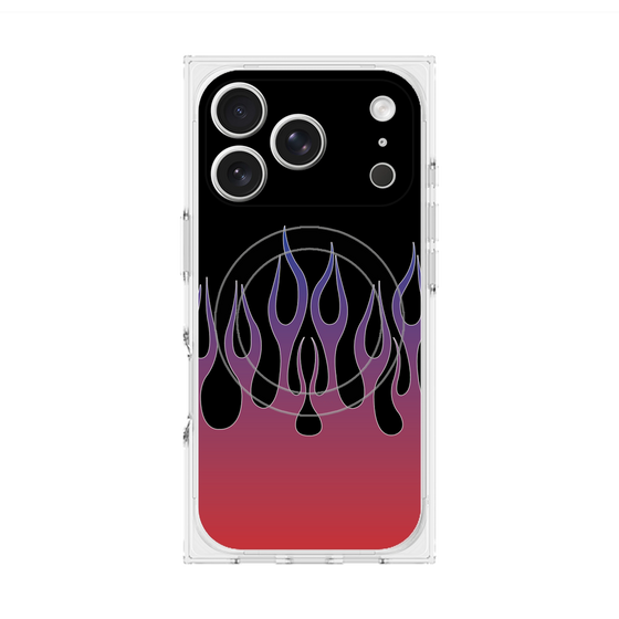 Premium Square Case with MagSafe［ Flame - Red ］