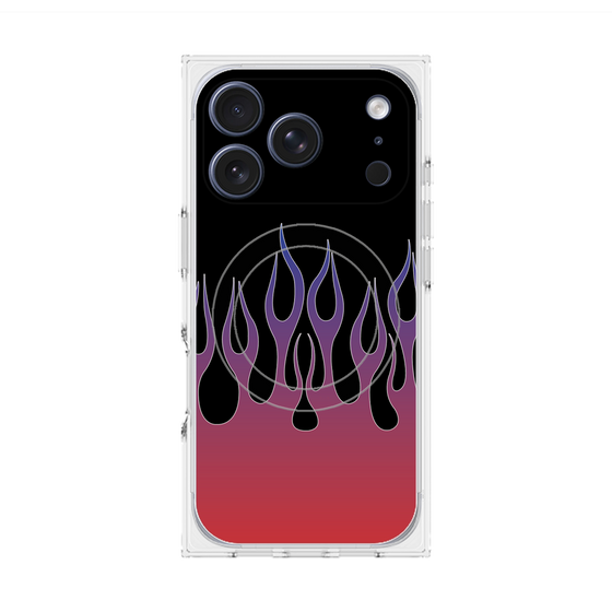 Premium Square Case with MagSafe［ Flame - Red ］