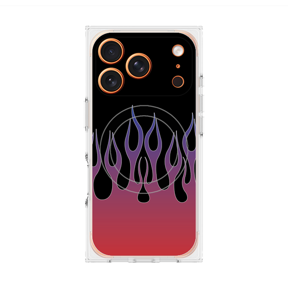 Premium Square Case with MagSafe［ Flame - Red ］