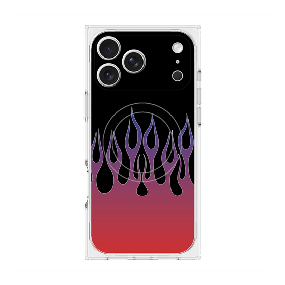 Premium Square Case with MagSafe［ Flame - Red ］