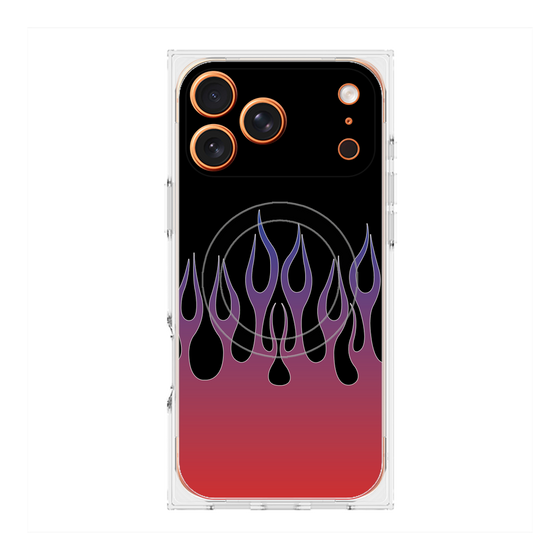 Premium Square Case with MagSafe［ Flame - Red ］