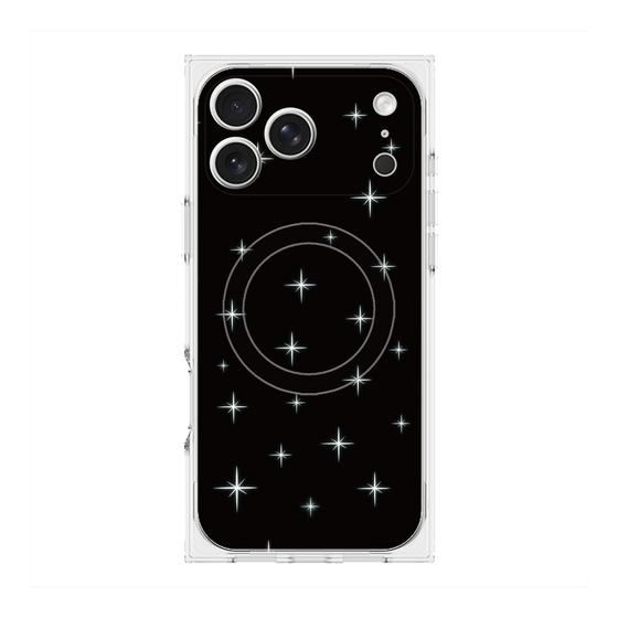 Premium Square Case with MagSafe［ Glitter - Black ］