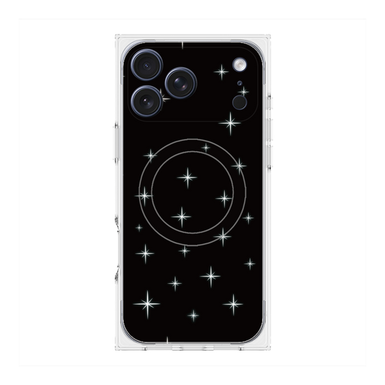 Premium Square Case with MagSafe［ Glitter - Black ］