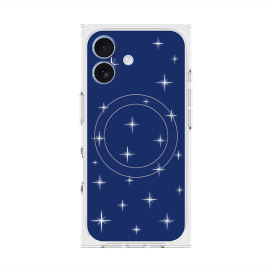 Premium Square Case with MagSafe［ Glitter - Blue ］