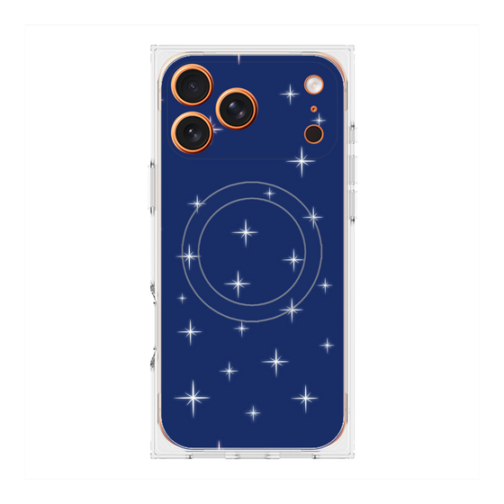 Premium Square Case with MagSafe［ Glitter - Blue ］