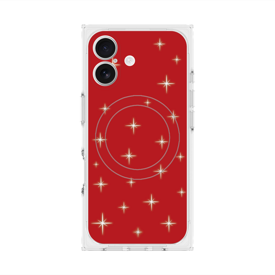 Premium Square Case with MagSafe［ Glitter - Red ］