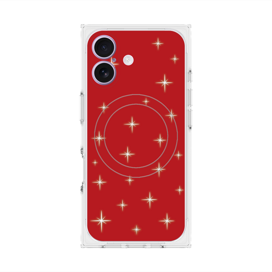Premium Square Case with MagSafe［ Glitter - Red ］