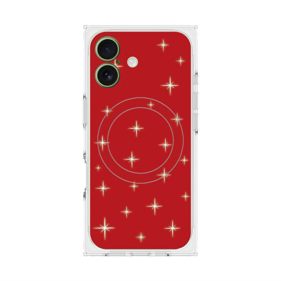 Premium Square Case with MagSafe［ Glitter - Red ］