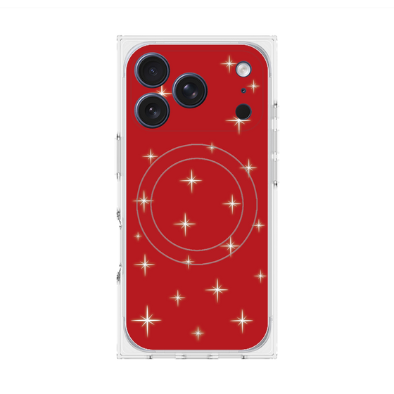 Premium Square Case with MagSafe［ Glitter - Red ］