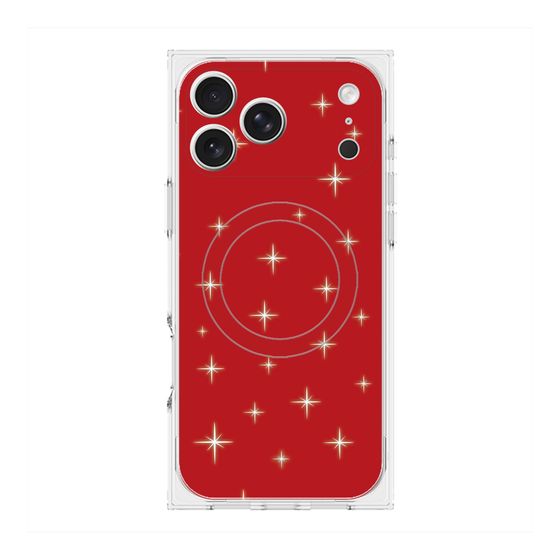 Premium Square Case with MagSafe［ Glitter - Red ］