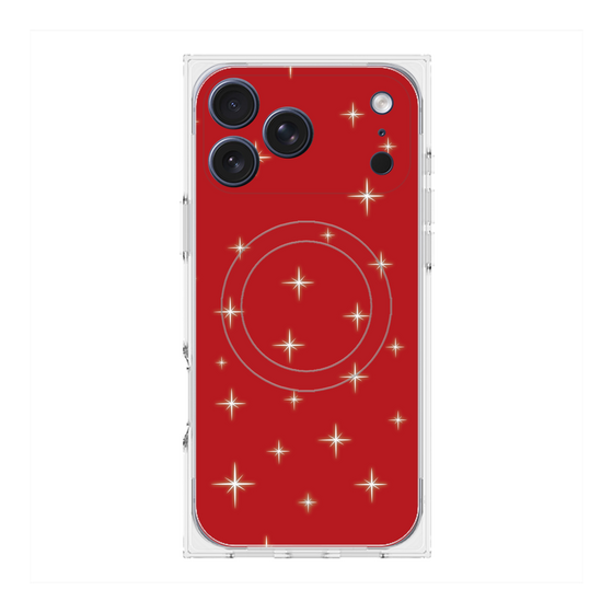 Premium Square Case with MagSafe［ Glitter - Red ］