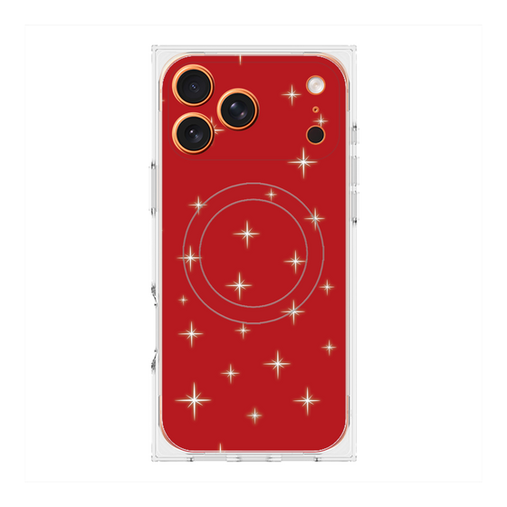 Premium Square Case with MagSafe［ Glitter - Red ］