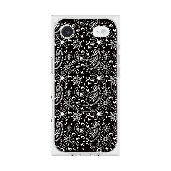 Premium Square Case with MagSafe［ Paisley - Black ］