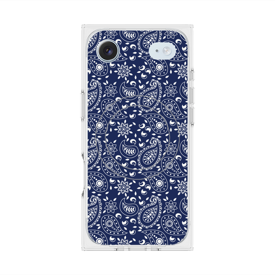 Premium Square Case with MagSafe［ Paisley - Blue ］
