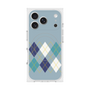 Premium Square Case with MagSafe［ Nordic Argyle - Blue ］