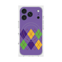 Premium Square Case with MagSafe［ Nordic Argyle - Purple ］