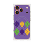 Premium Square Case with MagSafe［ Nordic Argyle - Purple ］